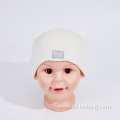 baby autumn and winter knitted brimmed hat for winter